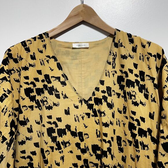 ANINE BING Peyton Flowy Oversized Dress in Painterly Leo Multi in Size XS NWOT - Picture 11 of 16